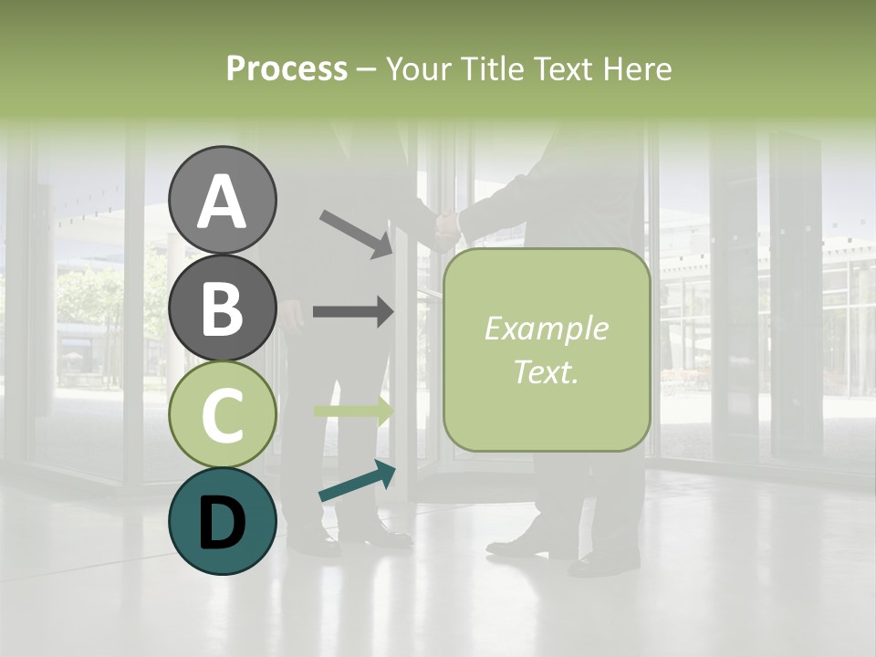 Businessmen Shaking Hands PowerPoint Template
