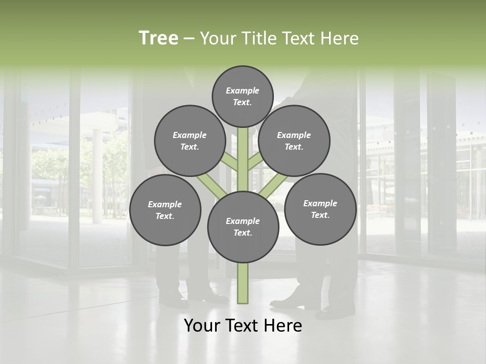 Businessmen Shaking Hands PowerPoint Template