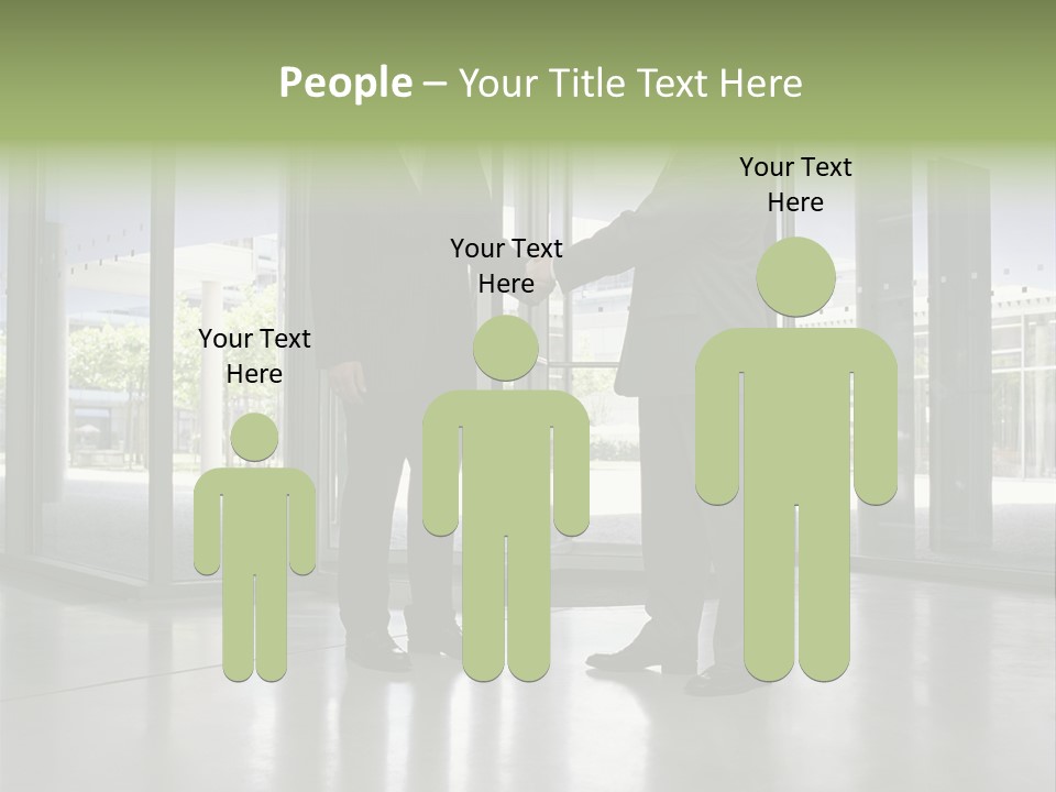 Businessmen Shaking Hands PowerPoint Template