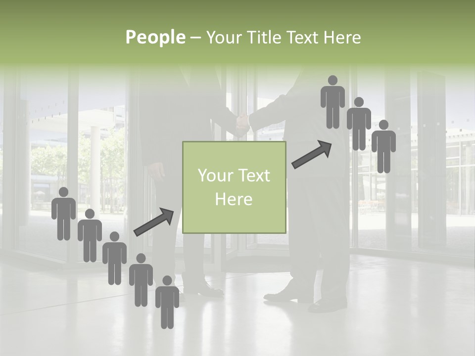 Businessmen Shaking Hands PowerPoint Template