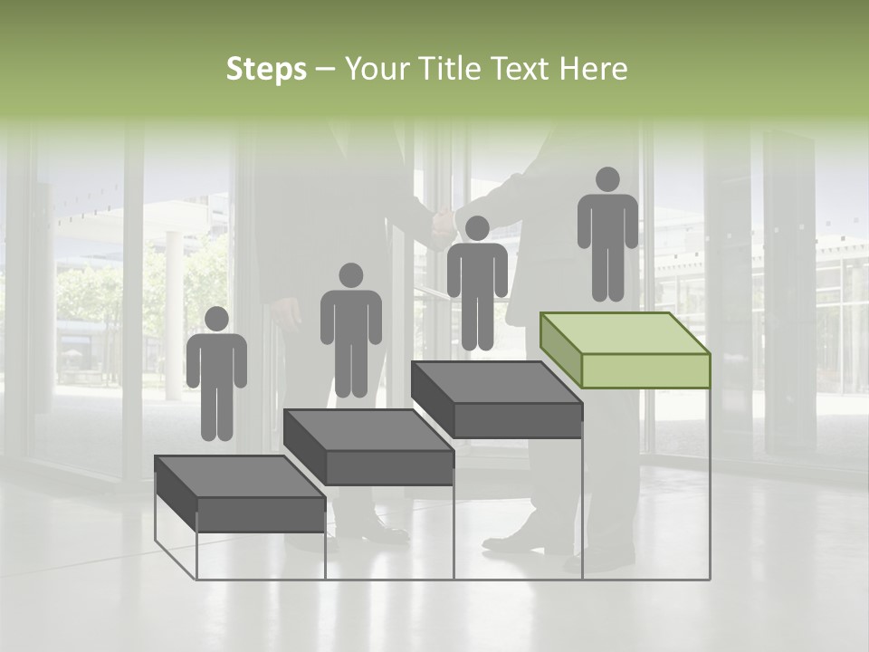 Businessmen Shaking Hands PowerPoint Template