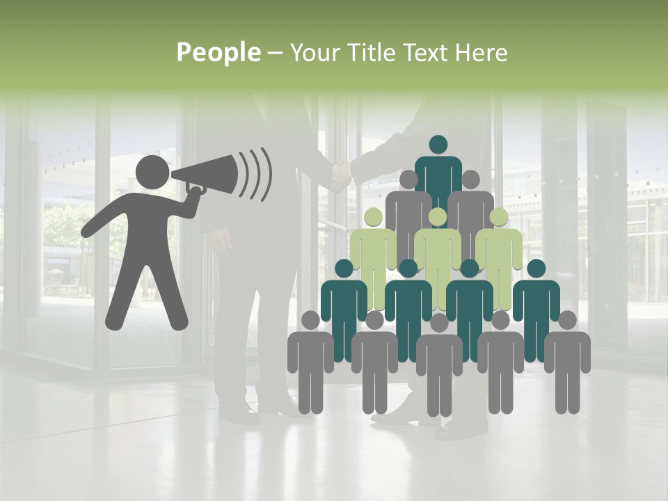 Businessmen Shaking Hands PowerPoint Template