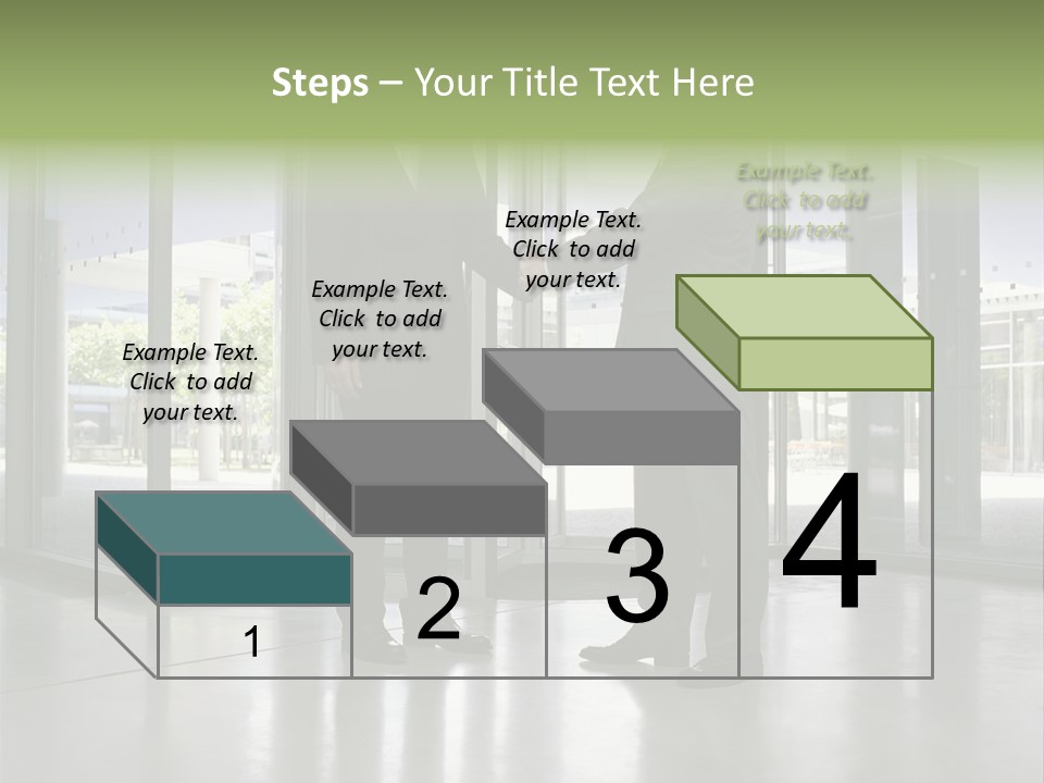 Businessmen Shaking Hands PowerPoint Template