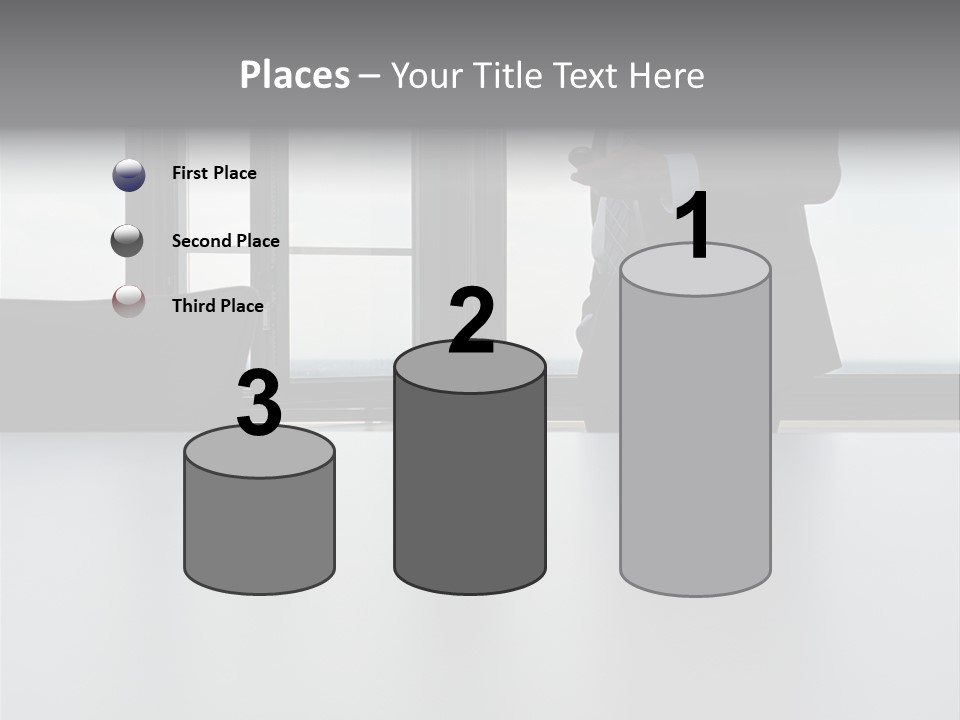 Businessman Using Mobile Phone PowerPoint Template