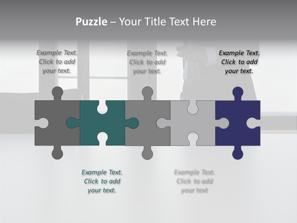 Businessman Using Mobile Phone PowerPoint Template