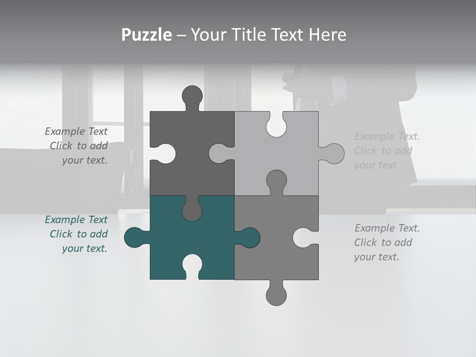 Businessman Using Mobile Phone PowerPoint Template