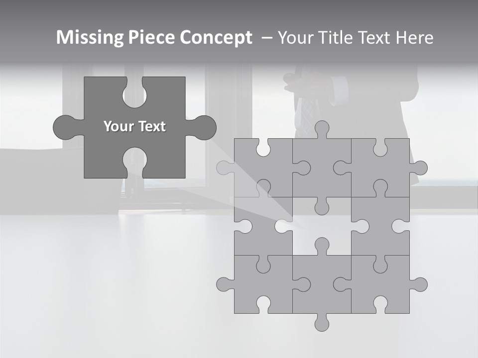 Businessman Using Mobile Phone PowerPoint Template