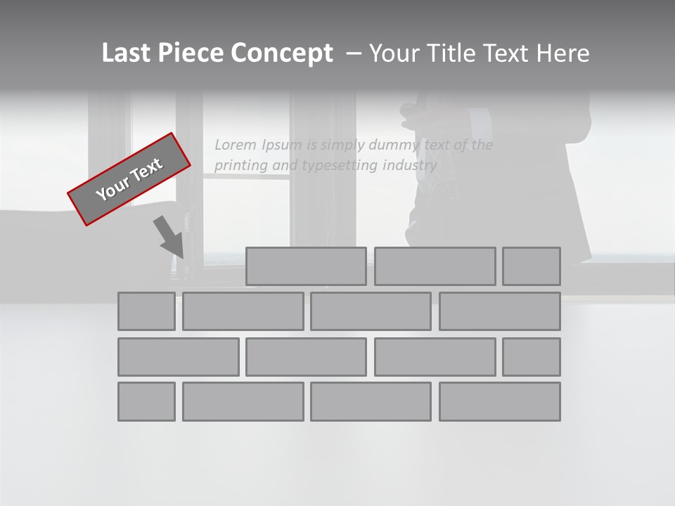Businessman Using Mobile Phone PowerPoint Template