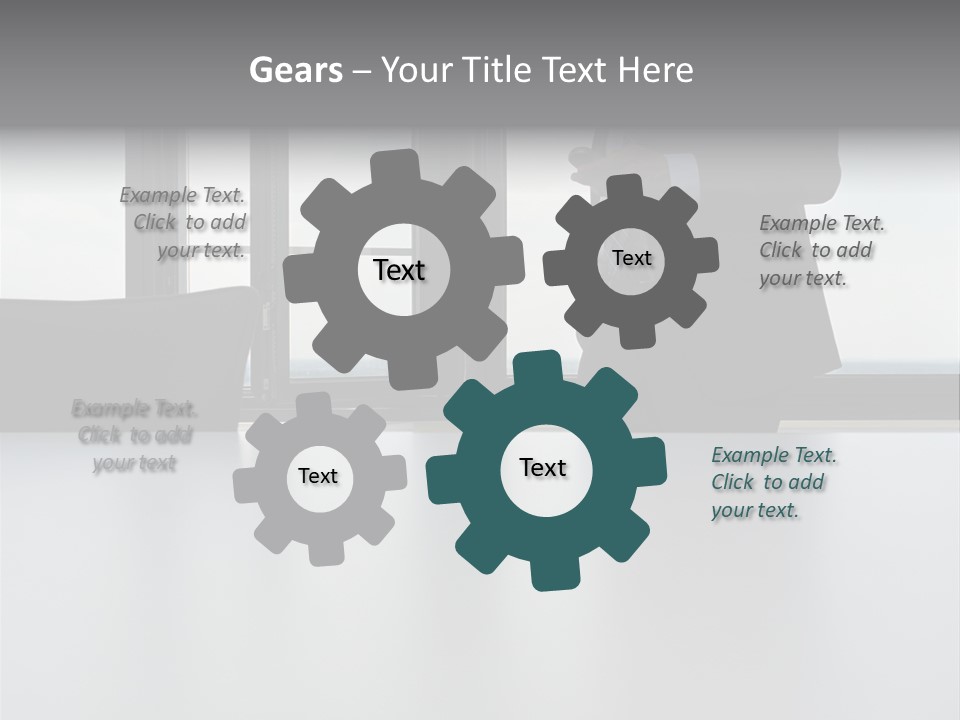 Businessman Using Mobile Phone PowerPoint Template