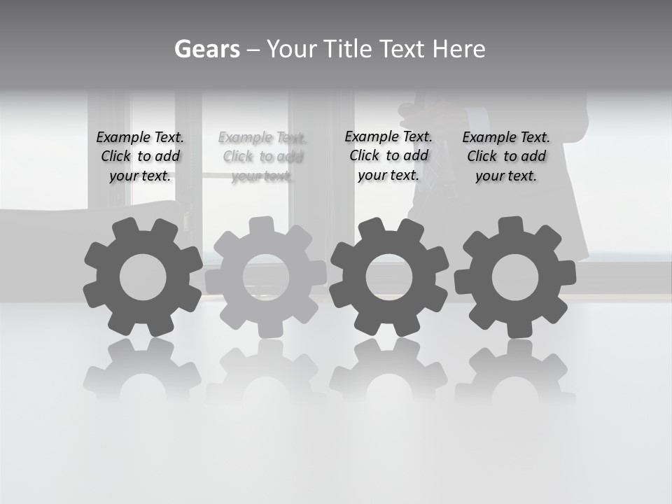 Businessman Using Mobile Phone PowerPoint Template