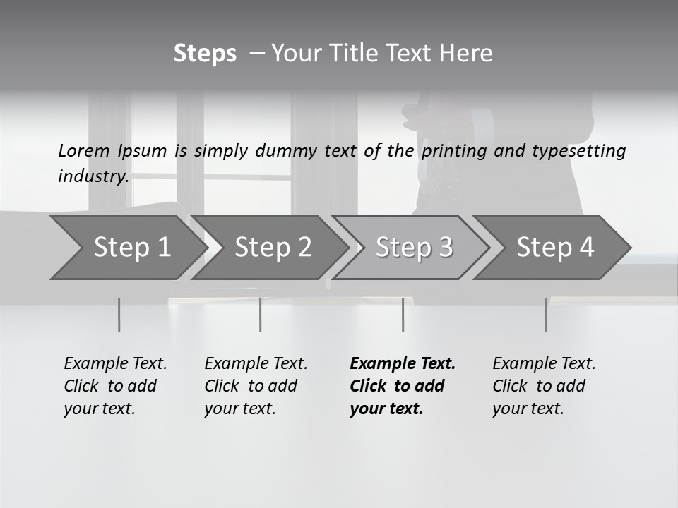 Businessman Using Mobile Phone PowerPoint Template