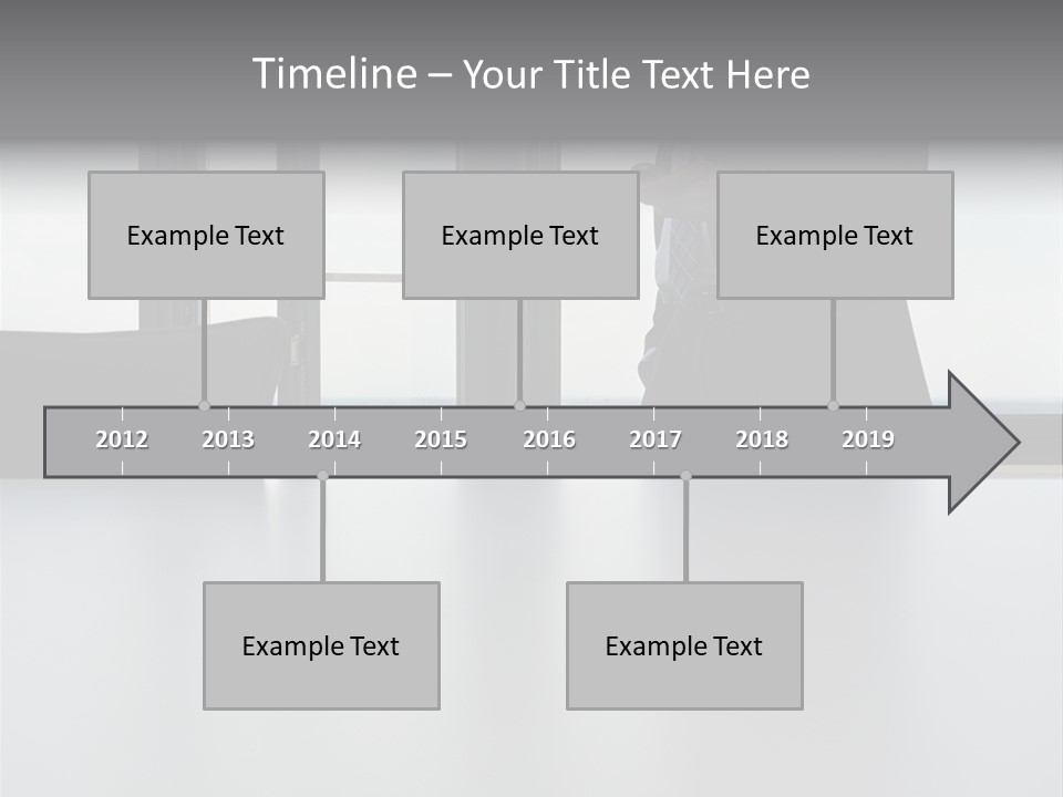 Businessman Using Mobile Phone PowerPoint Template