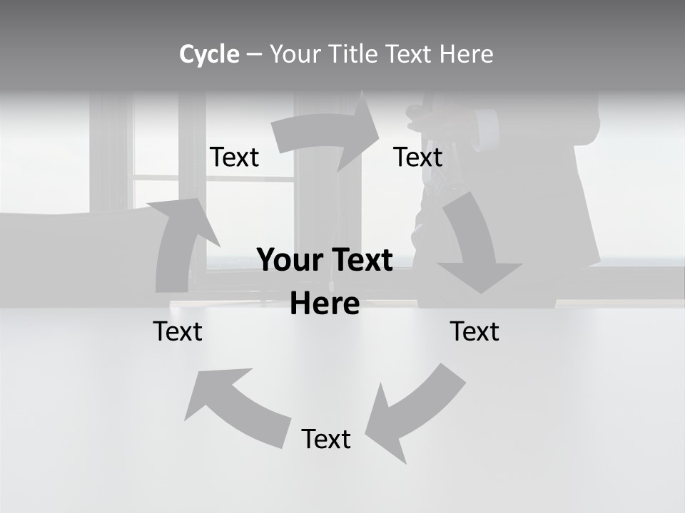 Businessman Using Mobile Phone PowerPoint Template