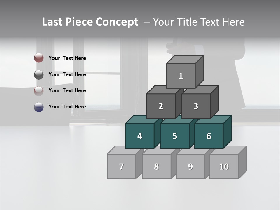 Businessman Using Mobile Phone PowerPoint Template