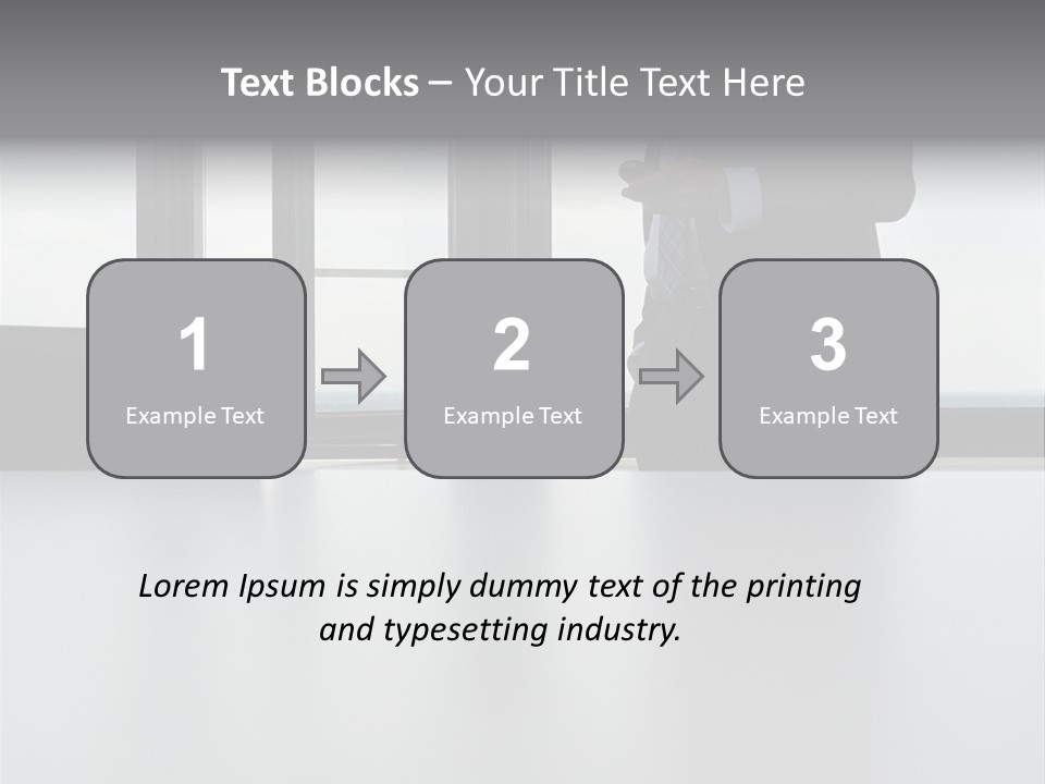 Businessman Using Mobile Phone PowerPoint Template