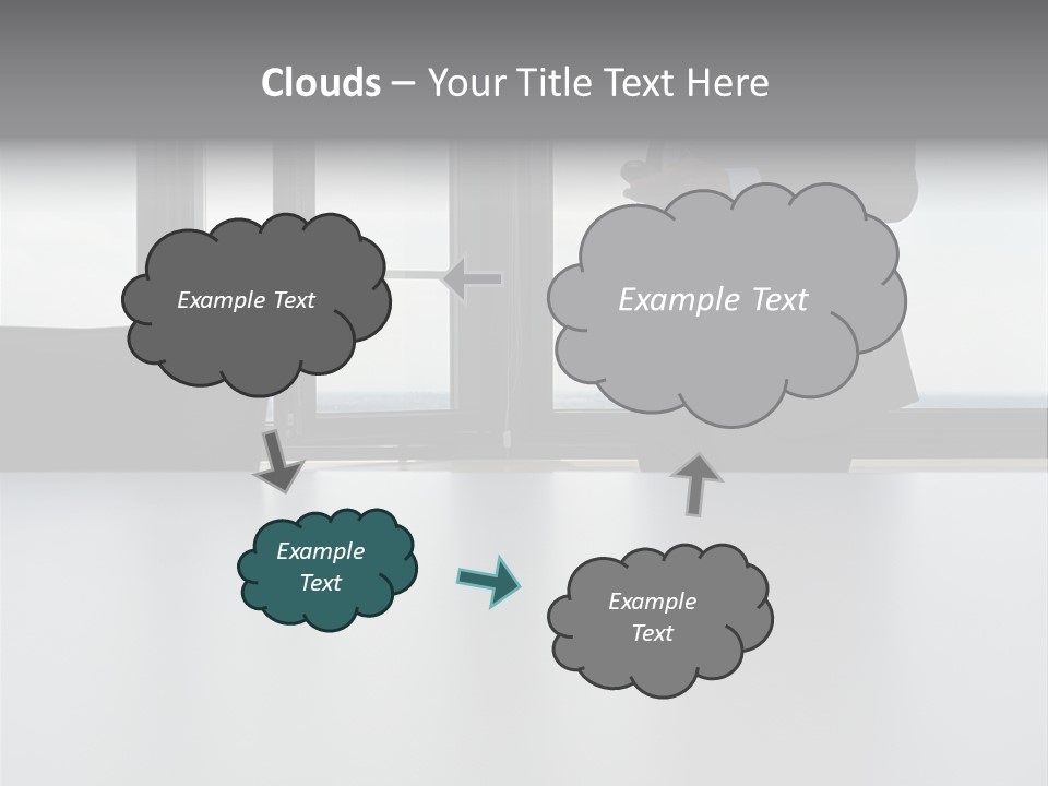 Businessman Using Mobile Phone PowerPoint Template
