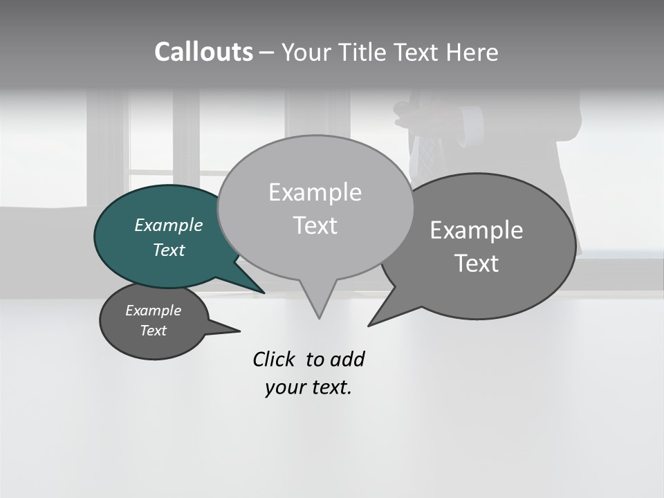 Businessman Using Mobile Phone PowerPoint Template