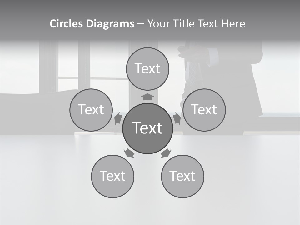 Businessman Using Mobile Phone PowerPoint Template