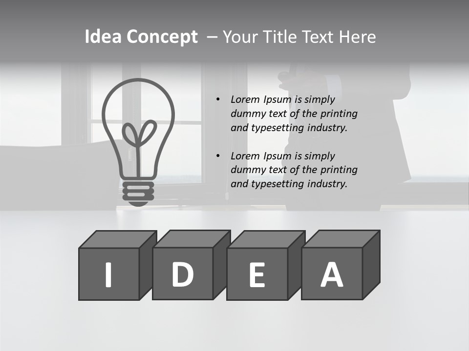 Businessman Using Mobile Phone PowerPoint Template