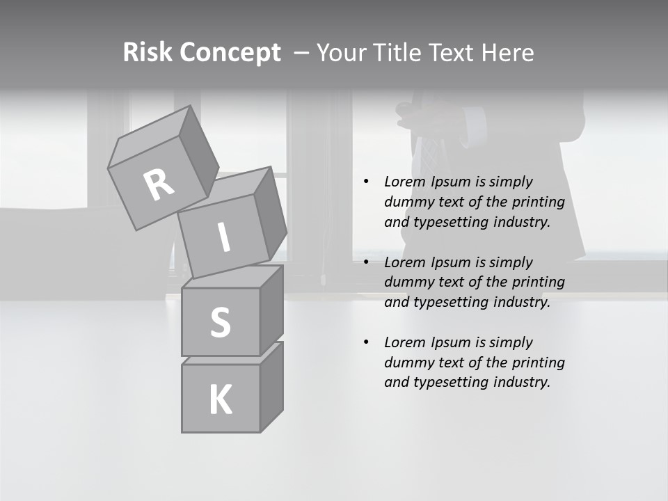 Businessman Using Mobile Phone PowerPoint Template