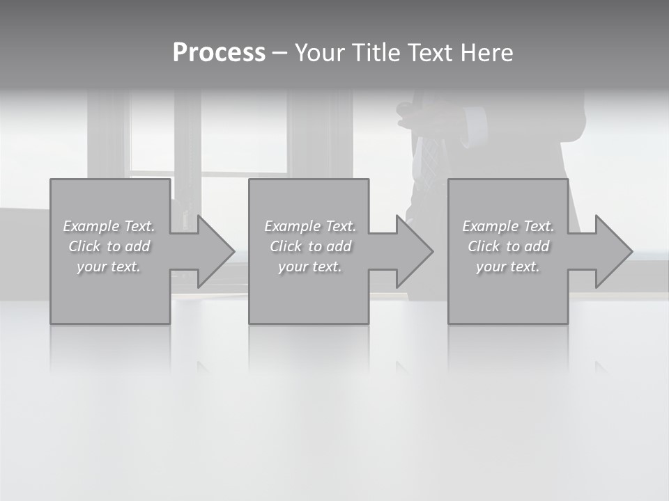 Businessman Using Mobile Phone PowerPoint Template