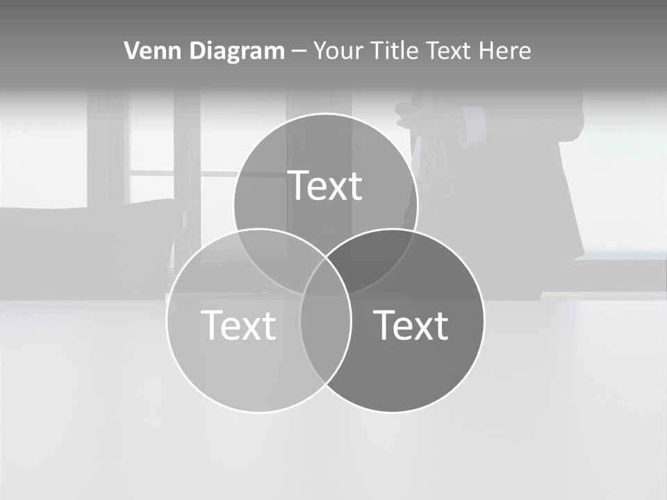 Businessman Using Mobile Phone PowerPoint Template