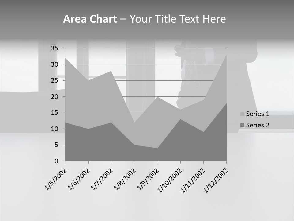 Businessman Using Mobile Phone PowerPoint Template