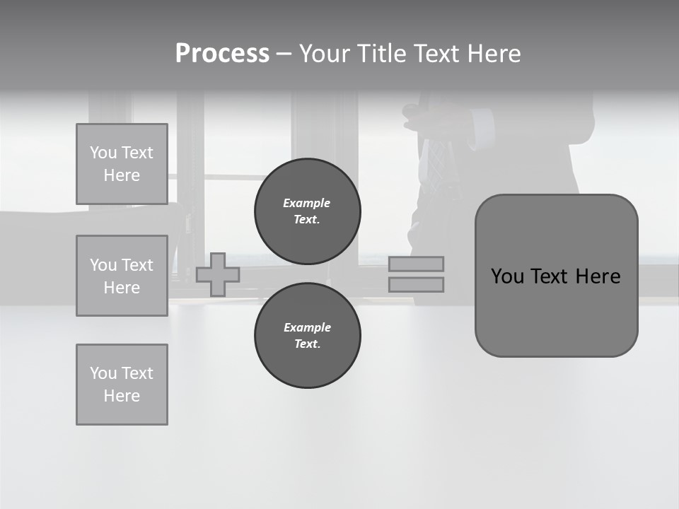 Businessman Using Mobile Phone PowerPoint Template