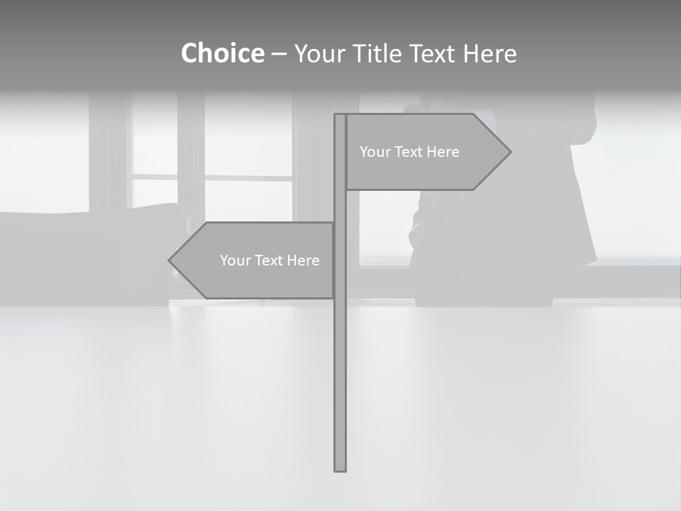 Businessman Using Mobile Phone PowerPoint Template
