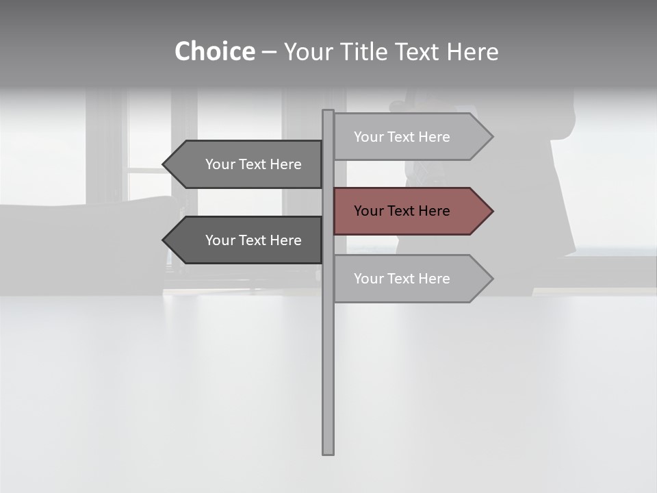 Businessman Using Mobile Phone PowerPoint Template