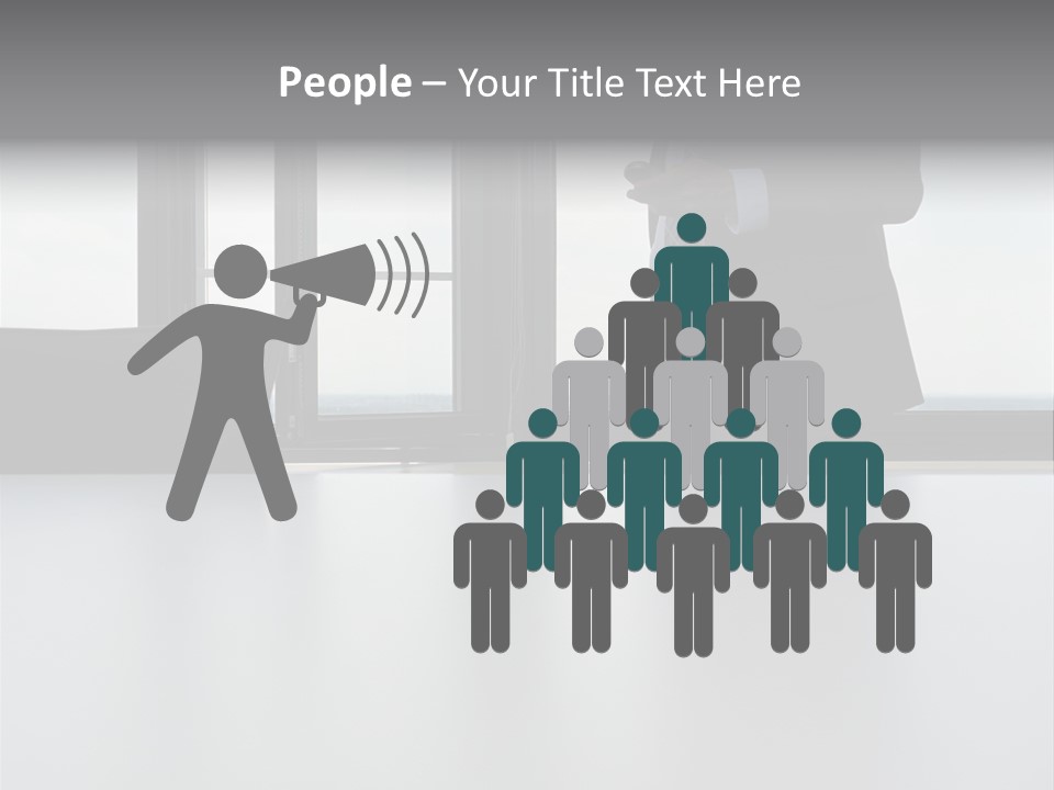 Businessman Using Mobile Phone PowerPoint Template