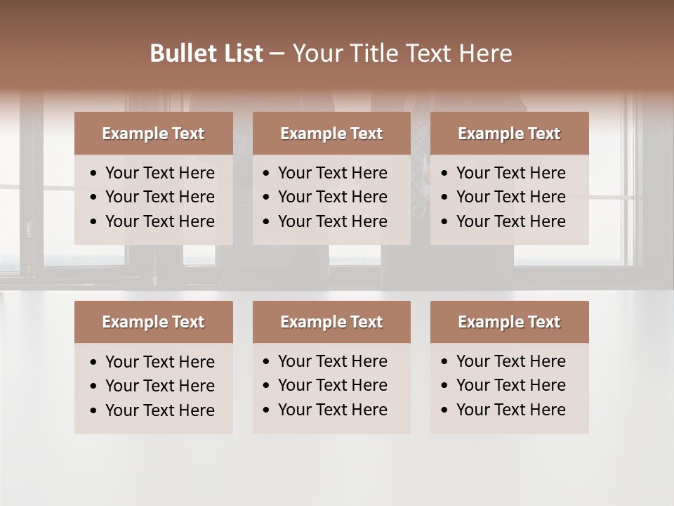 Businessmen Looking At Palmtop PowerPoint Template