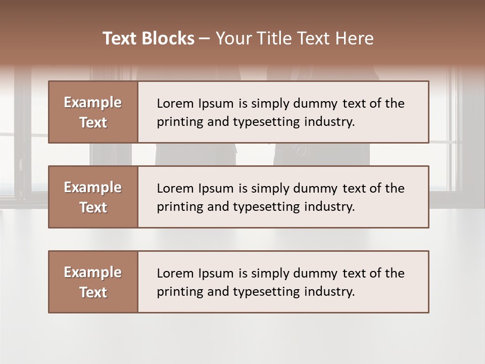 Businessmen Looking At Palmtop PowerPoint Template