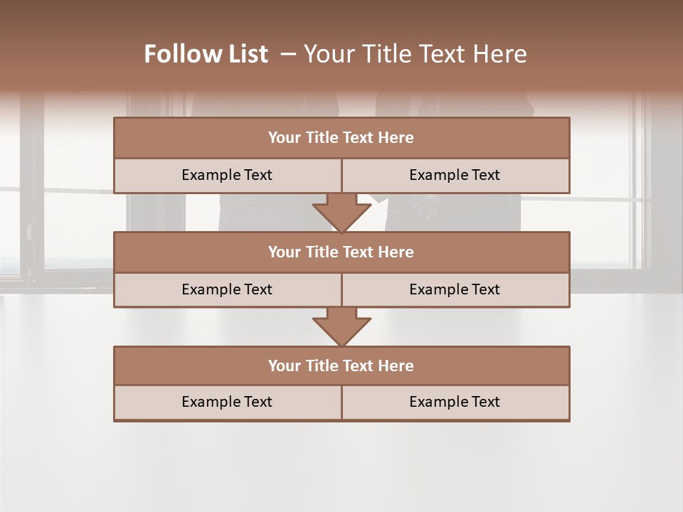 Businessmen Looking At Palmtop PowerPoint Template