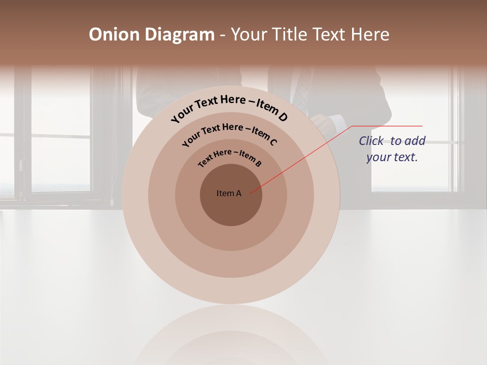 Businessmen Looking At Palmtop PowerPoint Template