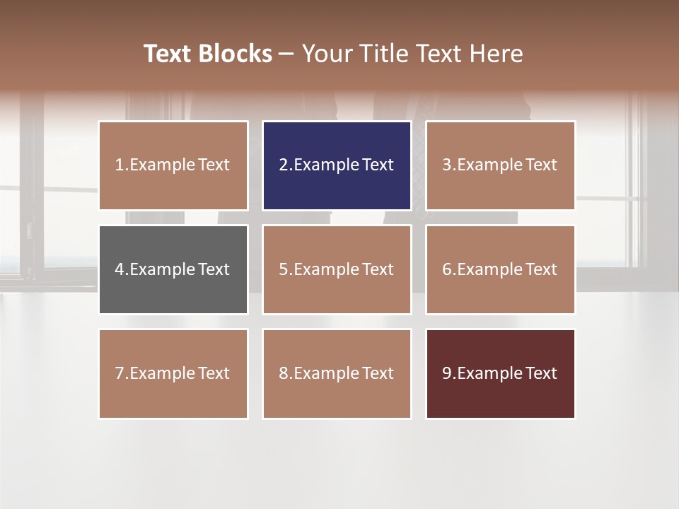 Businessmen Looking At Palmtop PowerPoint Template