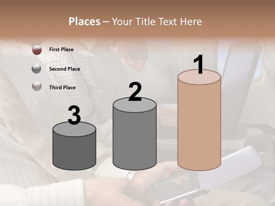 Business People Working On An Aeroplane PowerPoint Template