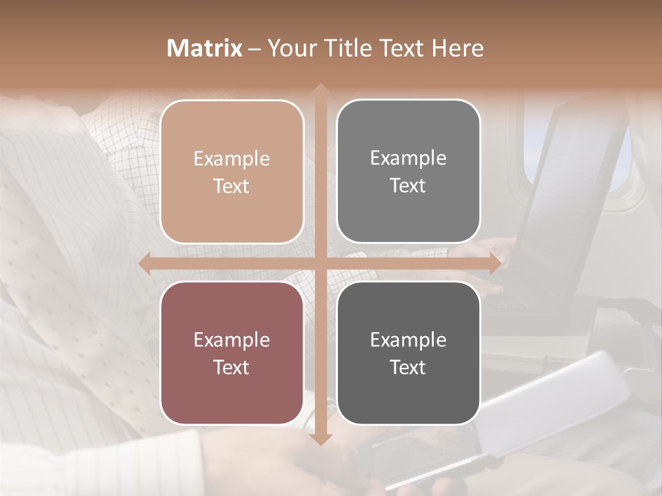Business People Working On An Aeroplane PowerPoint Template