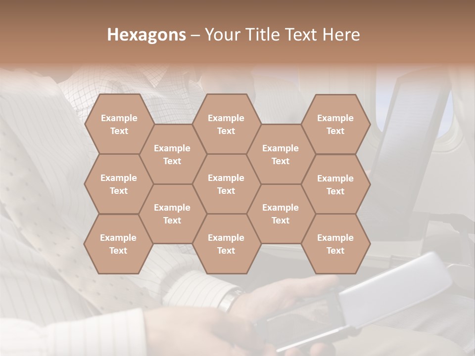 Business People Working On An Aeroplane PowerPoint Template