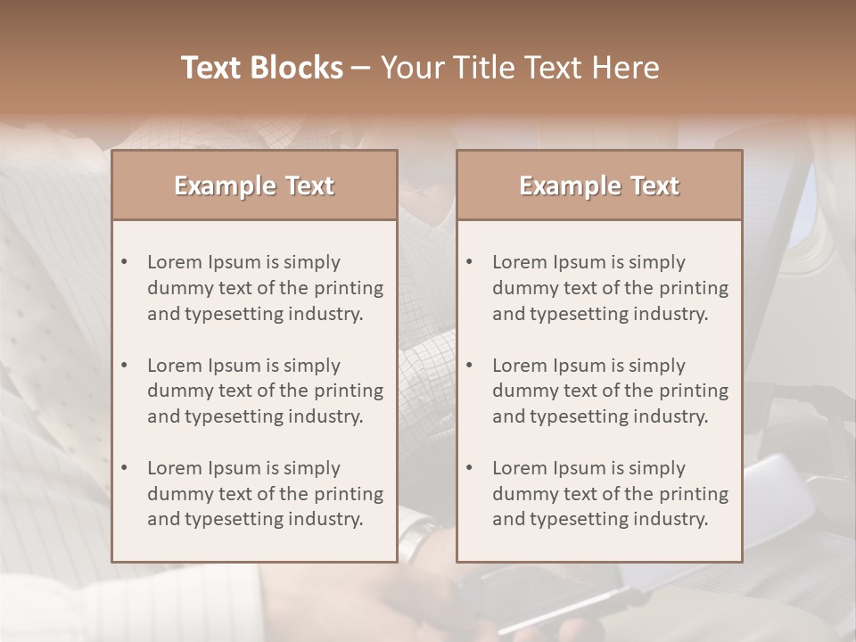 Business People Working On An Aeroplane PowerPoint Template