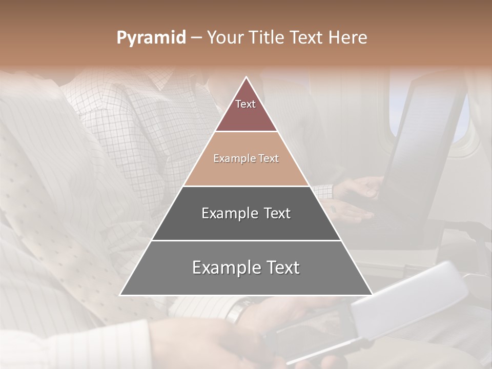 Business People Working On An Aeroplane PowerPoint Template