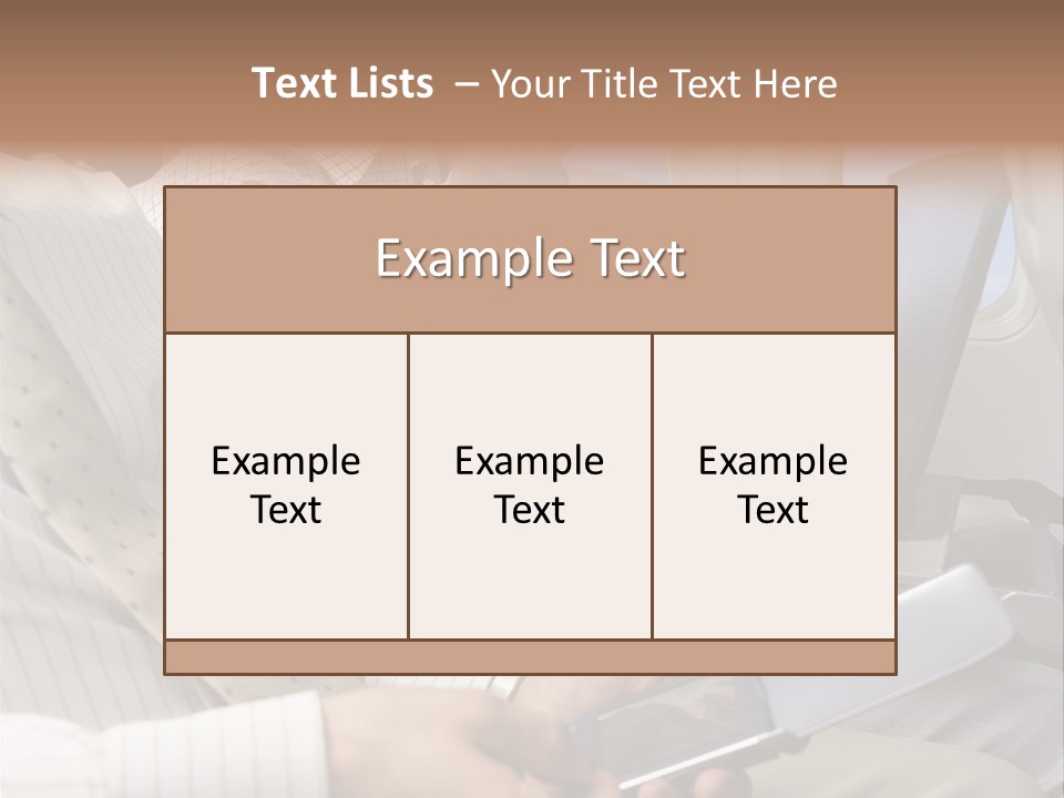 Business People Working On An Aeroplane PowerPoint Template