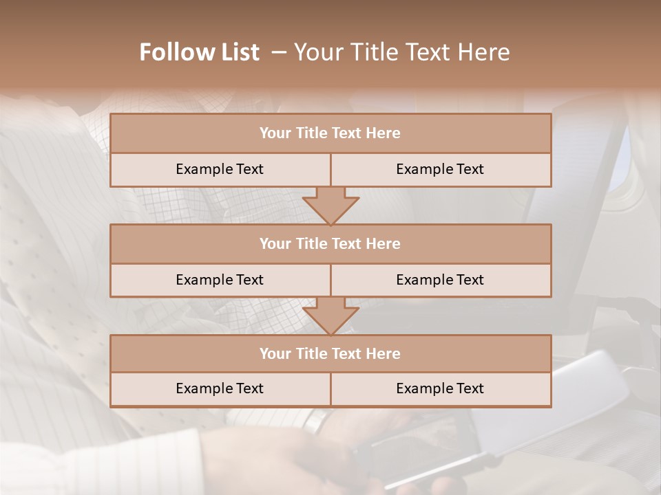 Business People Working On An Aeroplane PowerPoint Template