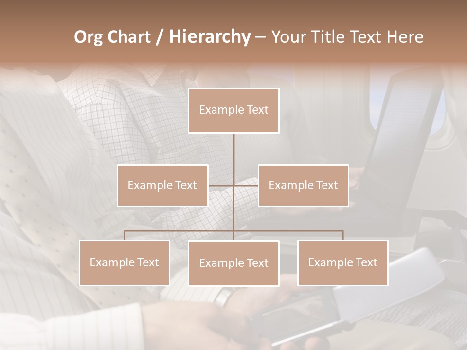 Business People Working On An Aeroplane PowerPoint Template
