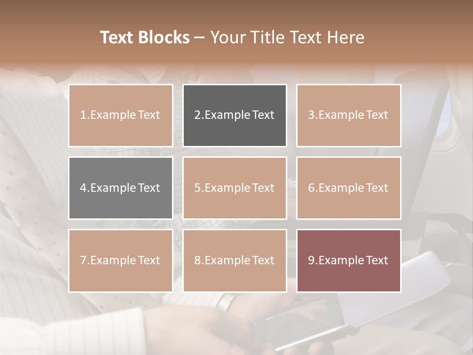 Business People Working On An Aeroplane PowerPoint Template