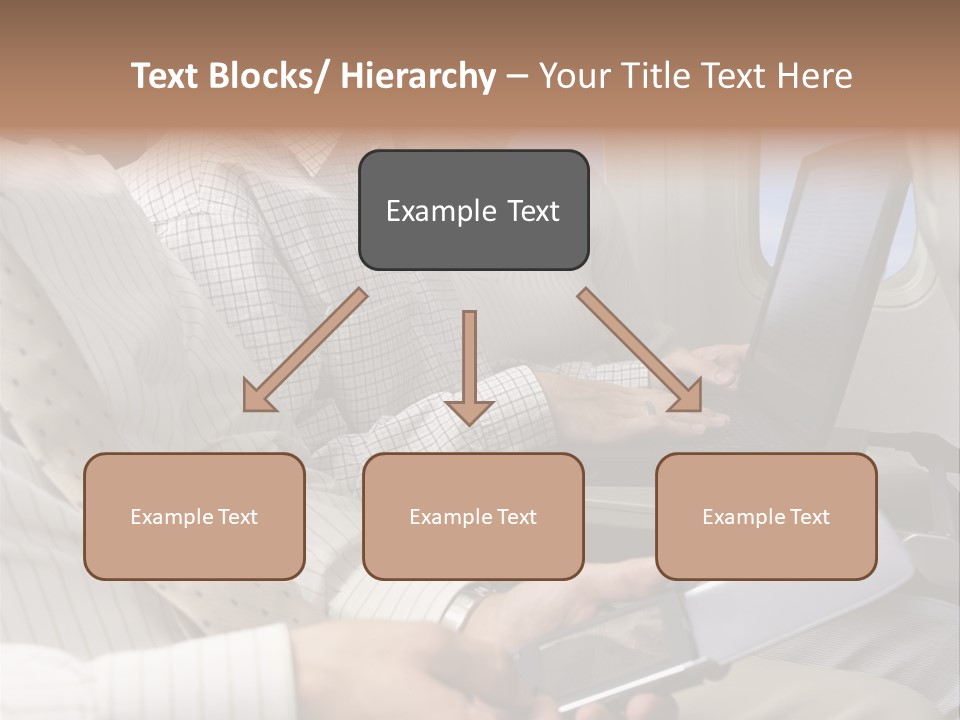 Business People Working On An Aeroplane PowerPoint Template