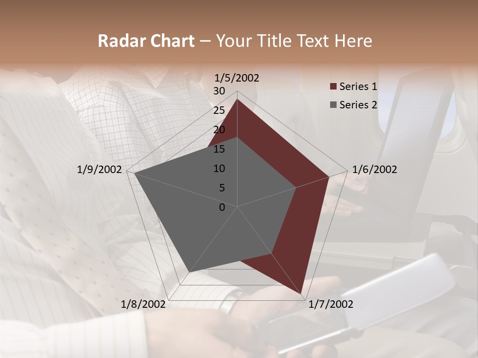 Business People Working On An Aeroplane PowerPoint Template