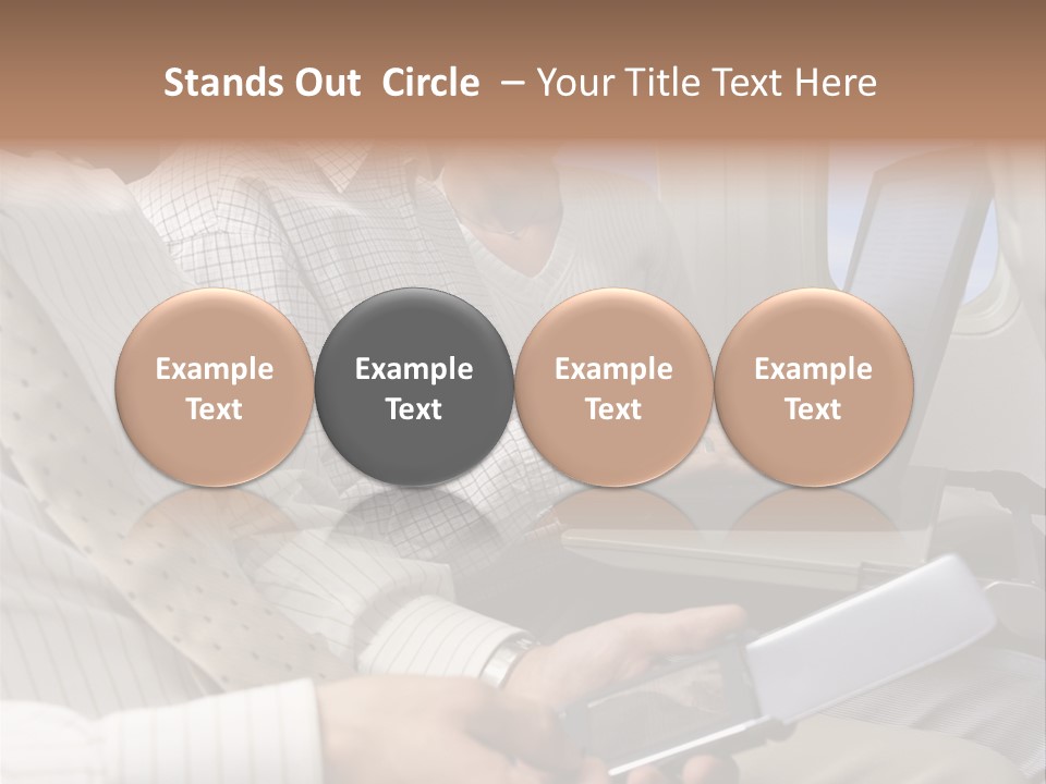 Business People Working On An Aeroplane PowerPoint Template