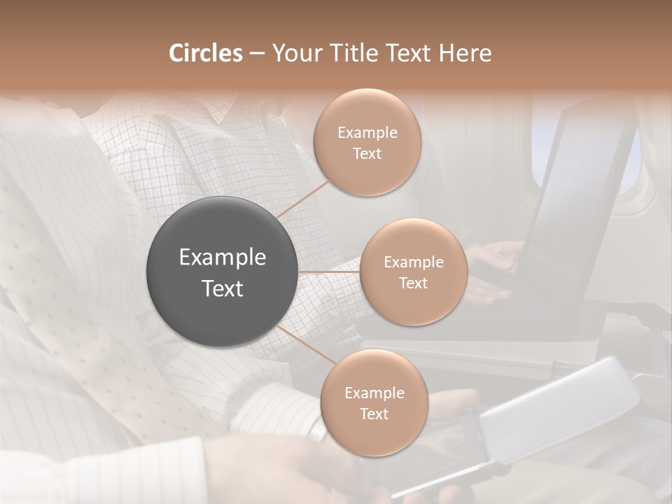 Business People Working On An Aeroplane PowerPoint Template