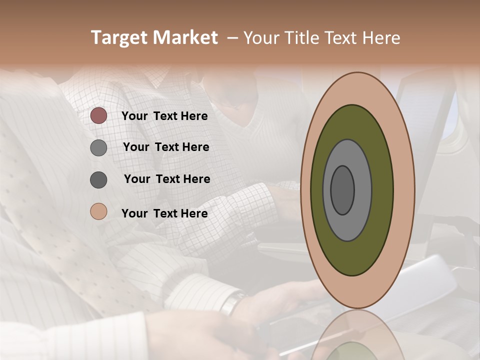 Business People Working On An Aeroplane PowerPoint Template